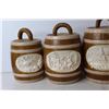 Image 4 : (4) Ceramic Barrel Storage Jars