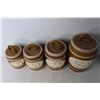 Image 5 : (4) Ceramic Barrel Storage Jars