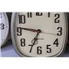 Image 4 : (3) Vintage Wall Clocks (need batteries)
