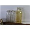 Image 2 : (3) Vintage Milk Bottles - Tabacco Tin - Farm Equipment Handle