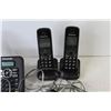 Image 2 : Phone Answering Machine w/3 Phones & Chargers