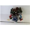 Christmas Decoration - (2) Bird Ornaments - Hair Comb - Flashlight