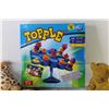 Image 2 : Topple Kids Game - Squeaky Bear Toy - Giraffe Toy