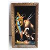 Image 3 : (2x Bid Price) (2) Vintage Velvet Matador Paintings