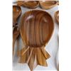 Image 2 : Wooden Pineapple Salad Bowl Set