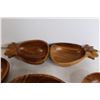 Image 5 : Wooden Pineapple Salad Bowl Set