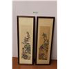 Image 1 : (2) Oriental-Inspired Framed Art (35" x 11 1/4")