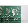 Image 3 : (2) Saskatchewan Roughrider Canvases (15" x 15")