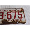 Image 3 : Saskatchewan License Plate (1958)