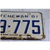 Image 3 : Saskatchewan License Plate (1961)