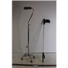 Image 1 : Gripper (Tested), Quad Cane - (4) Rubber Feet, Adjustable Height, Made by AMG, Montreal, (Wobbly)