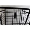 Image 3 : Folding Black Grocery/Laundry Basket on (4) Wheels - Soft Handle, 12"w x 10" l x 20"h