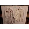 Image 1 : *Long-Sleeve White Shirt with Canadian Leaves (Stained, Size Unknown), Saisa White Shirt (Size Unkno
