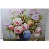 Image 2 : *26 x 25 1/2 Canvas Painting of Flowers