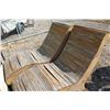 Image 5 : **(2)Outdoor Wooden Chaise Lounge Chair 28 x 69