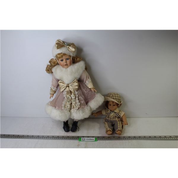 Samantha Collection Porcelain Doll - Vintage Rubber Doll