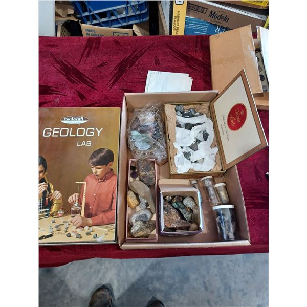Geology Lab Rocks NEW GEOLOGY LAB KIT AND ASSORTED STONES