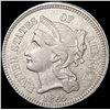 Image 1 : 1865 Nickel Three Cent CLOSELY UNCIRCULATED