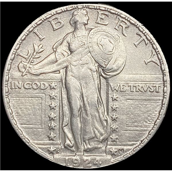 1924-S Standing Liberty Quarter CLOSELY UNCIRCULAT