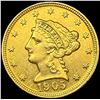 Image 1 : 1905 $2.50 Gold Quarter Eagle UNCIRCULATED