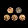 Image 1 : (5) Varied US Cents (1906, 1924, 1925-D, 1928-D, 1
