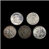 Image 1 : (5) Varied US Silver Half Dollars (1894-S, 1940, 1