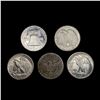Image 2 : (5) Varied US Silver Half Dollars (1894-S, 1940, 1