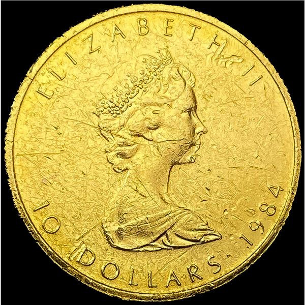 1984 Canada 1/4oz Gold $10 CLOSELY UNCIRCULATED