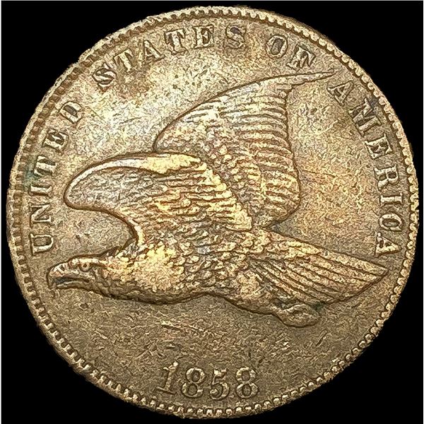 1858 Flying Eagle Cent NEARLY UNCIRCULATED