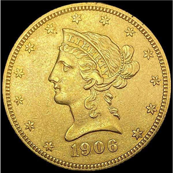 1906 $10 Gold Eagle CLOSELY UNCIRCULATED