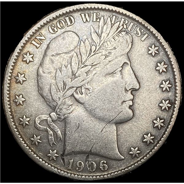 1906-O Barber Half Dollar LIGHTLY CIRCULATED