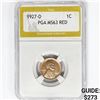 Image 1 : 1927-D Wheat Cent PGA MS63 RED