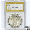 Image 1 : 1928 Silver Peace Dollar PGA MS64