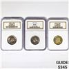 Image 1 : (3) US Washington Quarters NGC MS66 1952-56