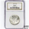 Image 1 : 1939 Walking Liberty Half Dollar NGC MS62