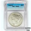 Image 1 : 1925-S Silver Peace Dollar ICG AU53