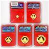 Image 2 : (5) China Panda 2.01oz Gold NGC MS70 1st Release
