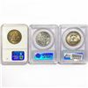 Image 2 : (3) Varied US SILV Half Dollars PCGS/NGC MS64-5