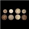 Image 1 : (8) Varied US 3 Cents ((3) 1852, (2) 1865, (2) 186