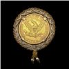 Image 2 : 1895 Gold $5 Eagle w/ Bezel HIGH GRADE