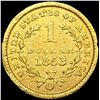 Image 2 : 1853-O Rare Gold Dollar CLOSELY UNCIRCULATED