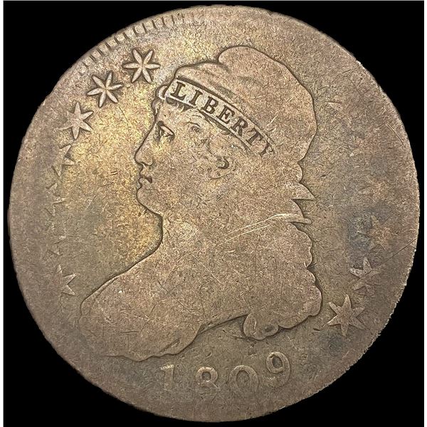1809 Capped Bust Half Dollar NICELY CIRCULATED