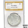 Image 1 : 1878 7TF Rev 79 Morgan Silver Dollar PGA MS61