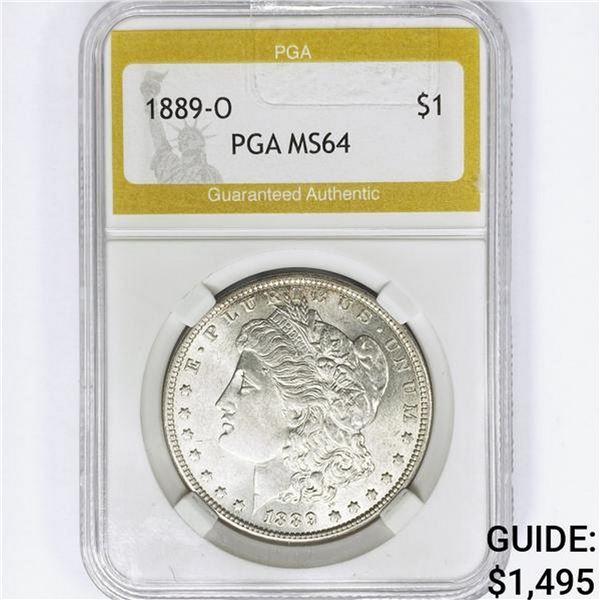 1889-O Morgan Silver Dollar PGA MS64
