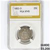 Image 1 : 1852-O Seated Liberty Quarter PGA XF45