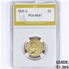 Image 1 : 1909-D $5 Gold Half Eagle PGA MS61