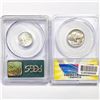 Image 2 : (2) Varied US Silver Coinage ANACS/PCGS MS65 (1937