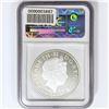Image 2 : 2009 G. Britain Olympic SILV 5 Pounds NGC PF70 UC