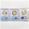 Image 2 : (3) Varied US SILV Half Dollars PCGS/ICG MS63-5