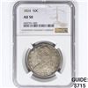 Image 1 : 1824 Capped Bust Half Dollar NGC AU50